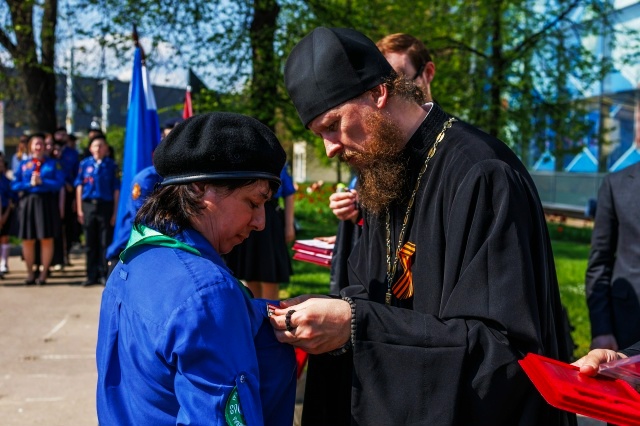 Православные следопыты Уфимской епархии приняли участие в Георгиевском параде в Москве: фото 3